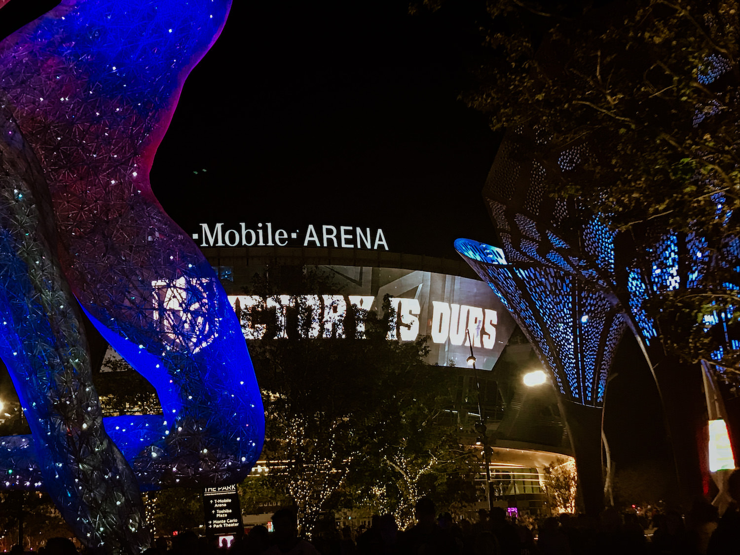 T-Mobile Arena Hockey Game Win