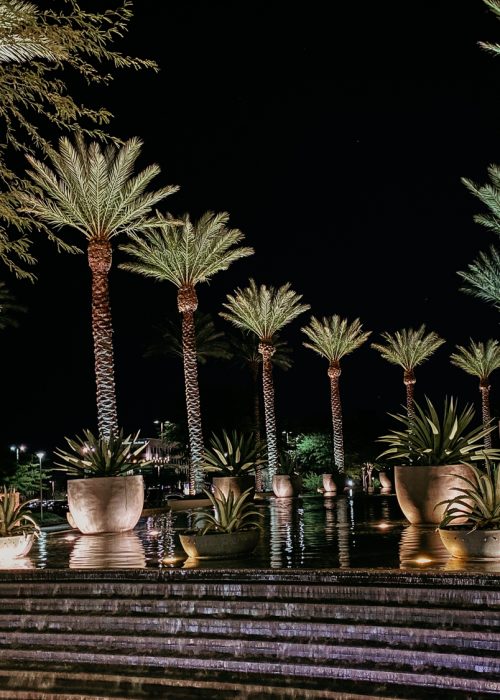 Red Rock Hotel At Night